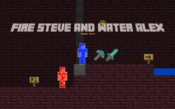Fire Steve and Water Alex: Elemental Adventure Online Game