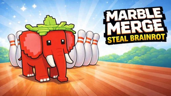 Marble Merge: Steal Brainrot Game - Online Merge Runner